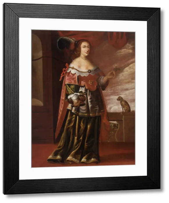 Framed Print : Portrait of an Unknown Woman, between 1630-1670. Creator: Unknown Framed Print : Portrait of an Unknown Woman, between 1630-1670. Creator: Unknown