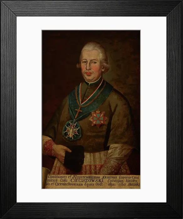 Framed Print : Portrait of Kacper Kazimierz Cieciszowski (1745-1831), Archbishop of Mogilev, 1786-1798. Creator: Unknown Framed Print : Portrait of Kacper Kazimierz Cieciszowski (1745-1831), Archbishop of Mogilev, 1786-1798. Creator: Unknown
