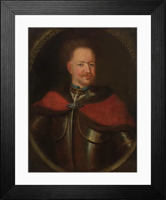 Framed Print : Portrait of Stanislaus Leszczynski (1677-1766), King of Poland, 2nd half of 18th century. Creator: Unknown Framed Print : Portrait of Stanislaus Leszczynski (1677-1766), King of Poland, 2nd half of 18th century. Creator: Unknown