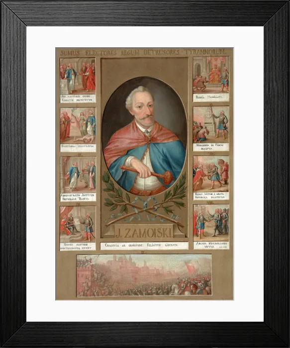 Framed Print : Portrait of Jan Zamoyski (1542-1605), Grand Hetman of the Crown, between 1775-1800. Creator: Unknown Framed Print : Portrait of Jan Zamoyski (1542-1605), Grand Hetman of the Crown, between 1775-1800. Creator: Unknown