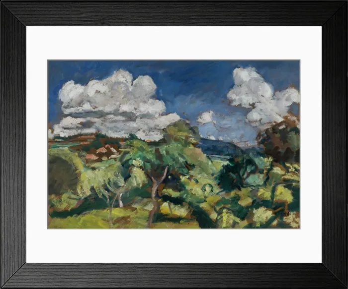 Framed Print : Landscape with Trees, c1936. Creator: Wojciech Weiss Framed Print : Landscape with Trees, c1936. Creator: Wojciech Weiss