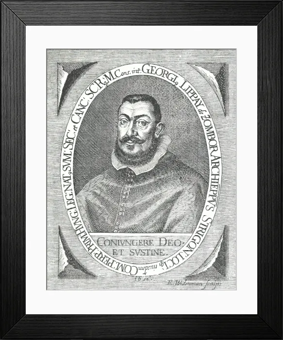 Framed Print : Gyorgy Lippay, Archbishop of Esztergom, 1652, (1895). Creator: E Widerman Framed Print : Gyorgy Lippay, Archbishop of Esztergom, 1652, (1895). Creator: E Widerman