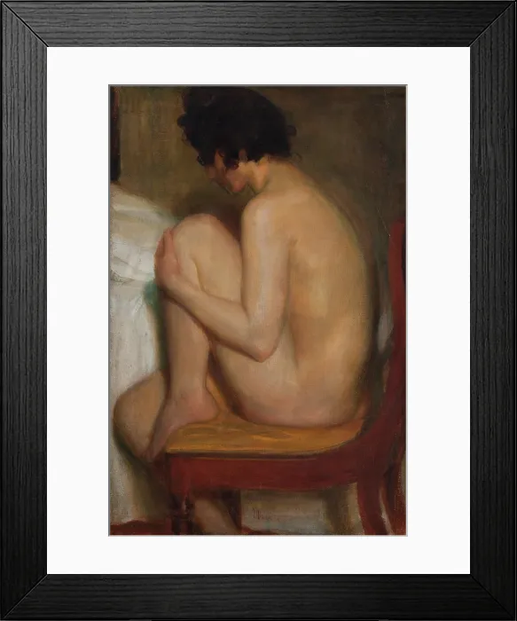 Framed Print : Model, 1901. Creator: Wojciech Weiss Framed Print : Model, 1901. Creator: Wojciech Weiss