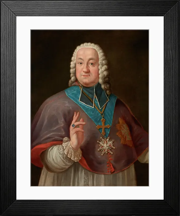 Framed Print : Portrait of Kajetan Ignacy Soltyk (1715-1788), Bishop of Krakow Creator: Unknown Framed Print : Portrait of Kajetan Ignacy Soltyk (1715-1788), Bishop of Krakow Creator: Unknown