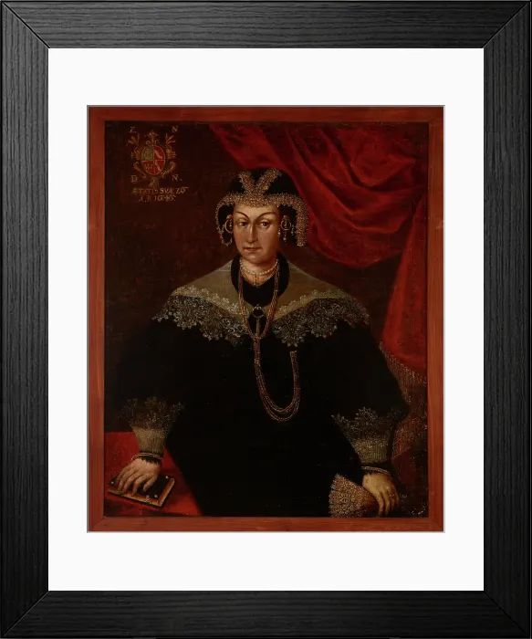 Framed Print : Portrait of an Unknown Woman, c1645. Creator: Unknown Framed Print : Portrait of an Unknown Woman, c1645. Creator: Unknown