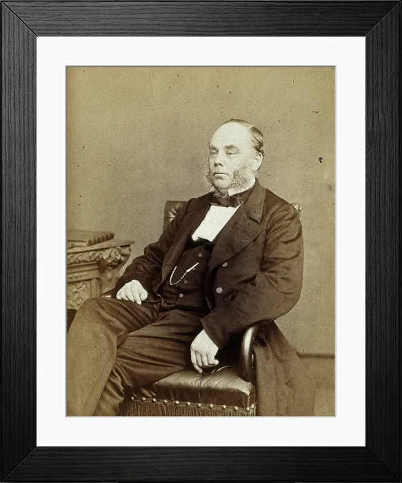 Framed Print : Robert Gardiner Hill, 1868. Creator: Ernest Edwards Framed Print : Robert Gardiner Hill, 1868. Creator: Ernest Edwards