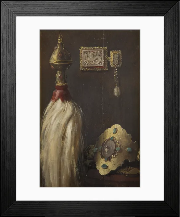Framed Print : Study of a Turkish Horse-Tail Ensign and Nose-Band, c1879. Creator: Stanislaus von Chlebowski Framed Print : Study of a Turkish Horse-Tail Ensign and Nose-Band, c1879. Creator: Stanislaus von Chlebowski