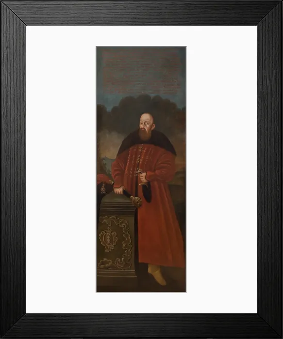 Framed Print : Portrait of Mikolaj Potocki 'Bearpaw' (ca. 1593-1651), Grand Hetman of the Crown, 1749-1756. Creator: Unknown Framed Print : Portrait of Mikolaj Potocki 'Bearpaw' (ca. 1593-1651), Grand Hetman of the Crown, 1749-1756. Creator: Unknown