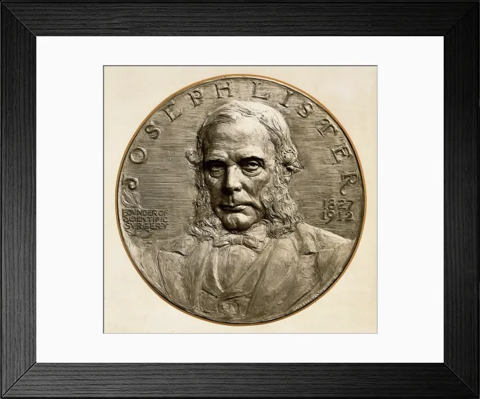 Framed Print : Joseph Lister, 1st Baron Lister, 1800-1899. Creator: JB Wendt Framed Print : Joseph Lister, 1st Baron Lister, 1800-1899. Creator: JB Wendt