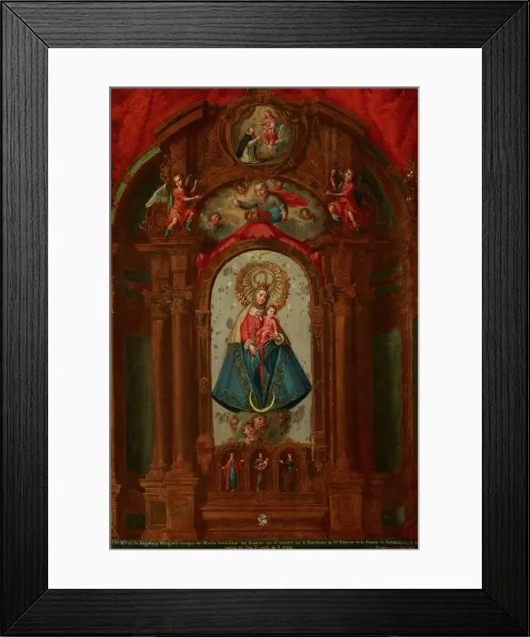 Framed Print : Our Lady of Salamanca, 18th century. Creator: Unknown Framed Print : Our Lady of Salamanca, 18th century. Creator: Unknown