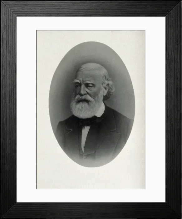 Framed Print : Francois-Vincent Raspail, 1870. Creator: A Bernard Framed Print : Francois-Vincent Raspail, 1870. Creator: A Bernard