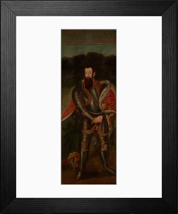 Framed Print : Portrait of Jerzy Radziwill (ca. 1480-1541), Grand Hetman of Lithuania, 1749-1756. Creator: Unknown Framed Print : Portrait of Jerzy Radziwill (ca. 1480-1541), Grand Hetman of Lithuania, 1749-1756. Creator: Unknown