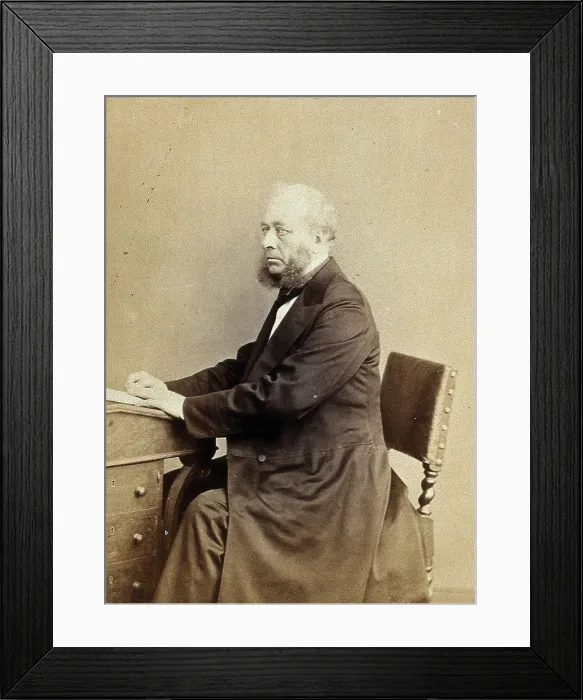 Framed Print : Richard Griffin, 1868. Creator: Ernest Edwards Framed Print : Richard Griffin, 1868. Creator: Ernest Edwards