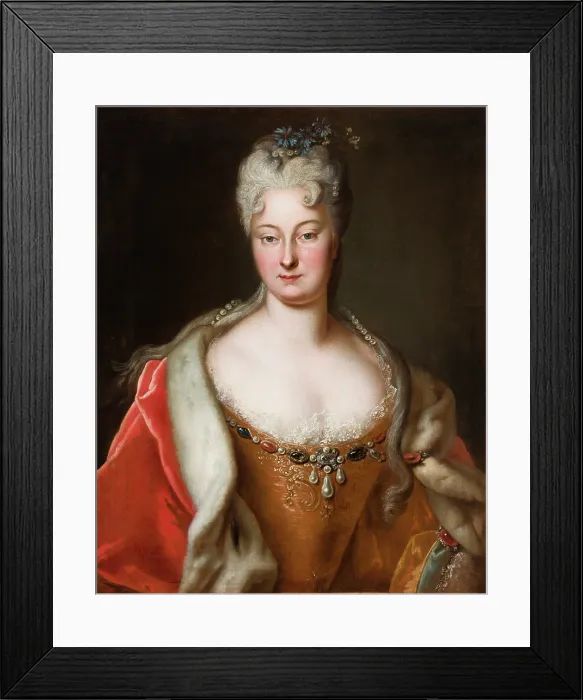 Framed Print : Portrait of a Young Woman, between 1710-1730. Creator: Unknown Framed Print : Portrait of a Young Woman, between 1710-1730. Creator: Unknown