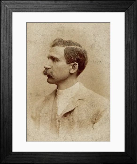 Framed Print : Henry Solomon Wellcome, 1892. Creator: Calzolari Framed Print : Henry Solomon Wellcome, 1892. Creator: Calzolari