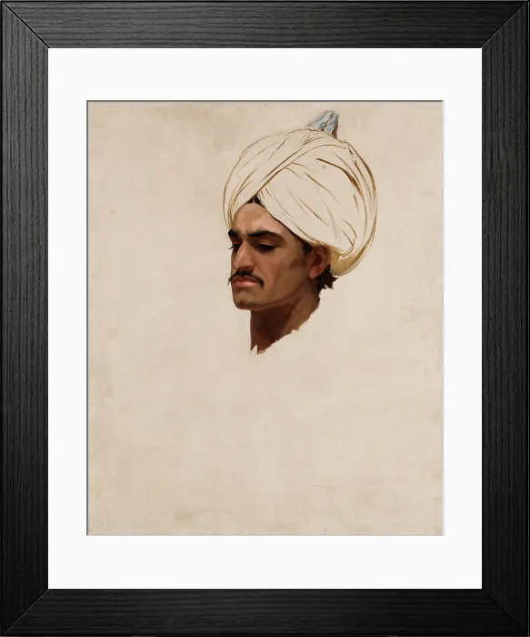Framed Print : Study of an Arab's Head, between 1864-1876. Creator: Stanislaus von Chlebowski. Study of an Arab's Head, between 1864-1876. Creator: Stanislaus von Chlebowski Framed Print : Study of an Arab's Head, between 1864-1876. Creator: Stanislaus von Chlebowski. Study of an Arab's Head, between 1864-1876. Creator: Stanislaus von Chlebowski