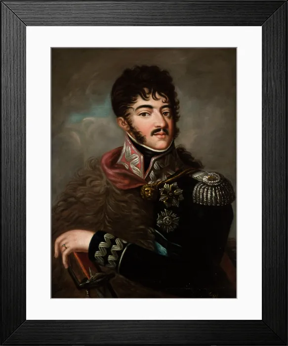 Framed Print : Portrait of Prince Jozef Poniatowski, 1st half of 19th century. Creator: Unknown Framed Print : Portrait of Prince Jozef Poniatowski, 1st half of 19th century. Creator: Unknown