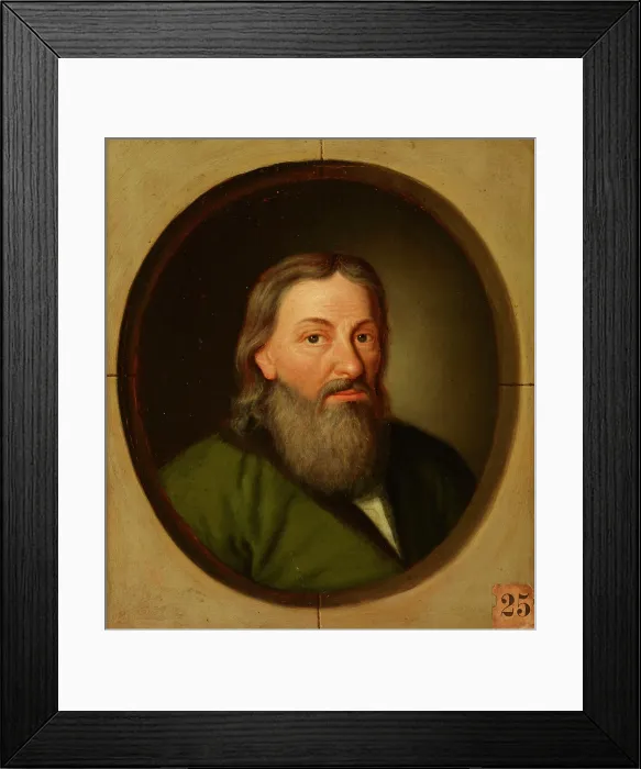 Framed Print : Portrait of Stanislaw Orzechowski (1513-1566) Oksza Coat of Arms, Canon of Przemysl... after 1785. Creator: Friedrich Kloss Framed Print : Portrait of Stanislaw Orzechowski (1513-1566) Oksza Coat of Arms, Canon of Przemysl... after 1785. Creator: Friedrich Kloss