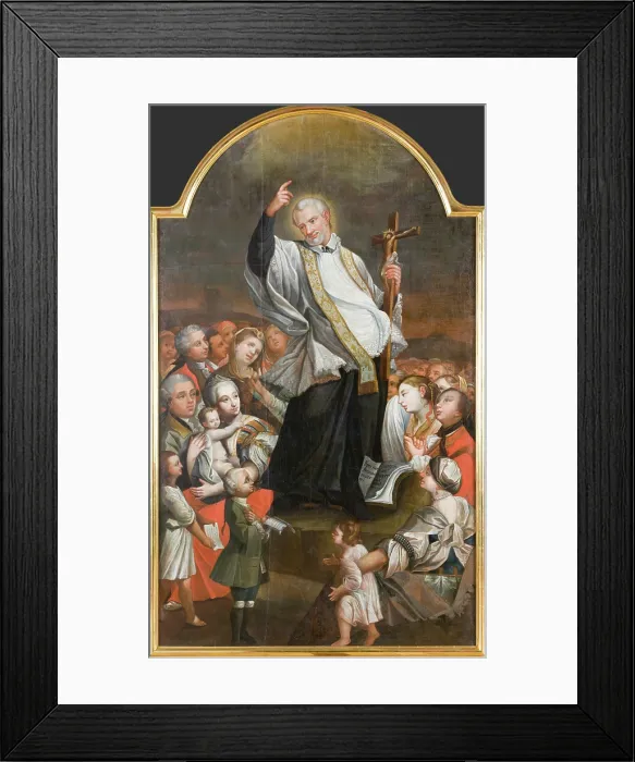 Framed Print : Sermon of Saint Vincent de Paul, Late 18th century. Creator: Unknown Framed Print : Sermon of Saint Vincent de Paul, Late 18th century. Creator: Unknown
