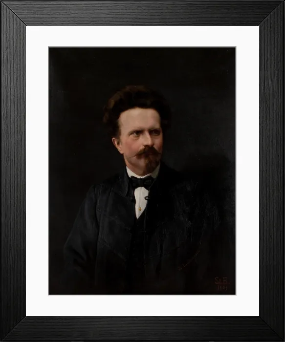 Framed Print : Portrait of Walery Rzewuski, 1901. Creator: Stanislaw Bienkiewicz Framed Print : Portrait of Walery Rzewuski, 1901. Creator: Stanislaw Bienkiewicz
