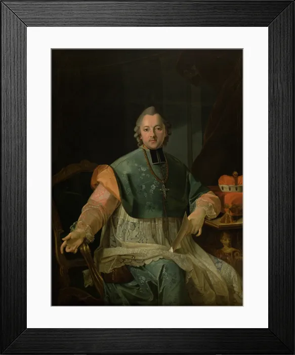 Framed Print : Portrait of Bishop Ignacy Krasicki, 1838. Creator: Aleksander Skalski Framed Print : Portrait of Bishop Ignacy Krasicki, 1838. Creator: Aleksander Skalski