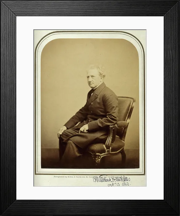 Framed Print : Benjamin Waterhouse Hawkins, 1862. Creator: Maull & Polyblank Framed Print : Benjamin Waterhouse Hawkins, 1862. Creator: Maull & Polyblank