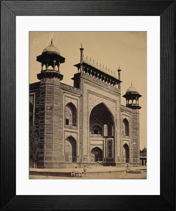 Framed Print : Agra, India: a large ornate building, c1858. Creator: Felice Beato Framed Print : Agra, India: a large ornate building, c1858. Creator: Felice Beato