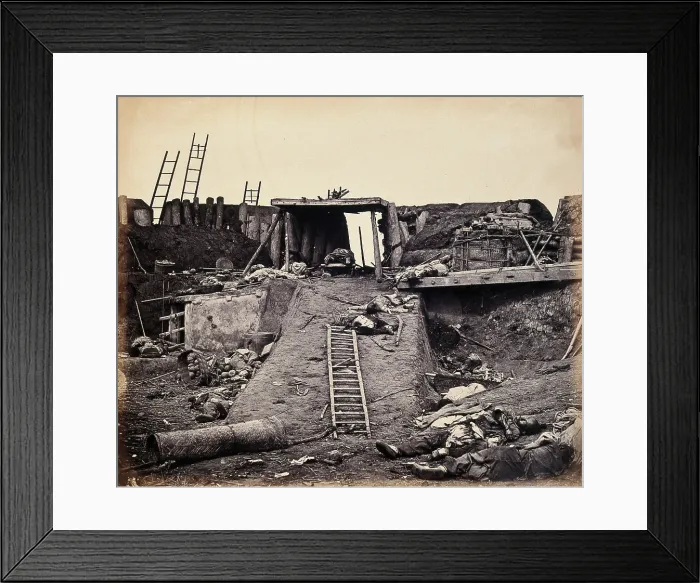Framed Print : Taku, China: the North Fort: Chinese corpses on the day of the fort's capture by the English...1860 Framed Print : Taku, China: the North Fort: Chinese corpses on the day of the fort's capture by the English...1860