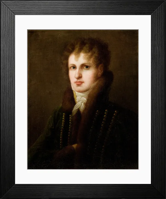 Framed Print : Portrait of Wlodzimierz Potocki, 1812. Creator: Jozef Brodowski Framed Print : Portrait of Wlodzimierz Potocki, 1812. Creator: Jozef Brodowski