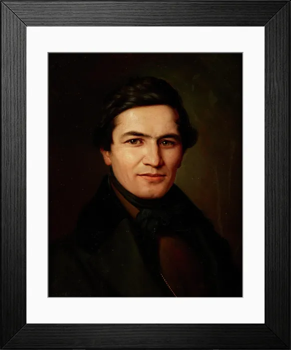 Framed Print : Portrait of a Man, c1840. Creator: Wojciech Kornel Stattler Framed Print : Portrait of a Man, c1840. Creator: Wojciech Kornel Stattler