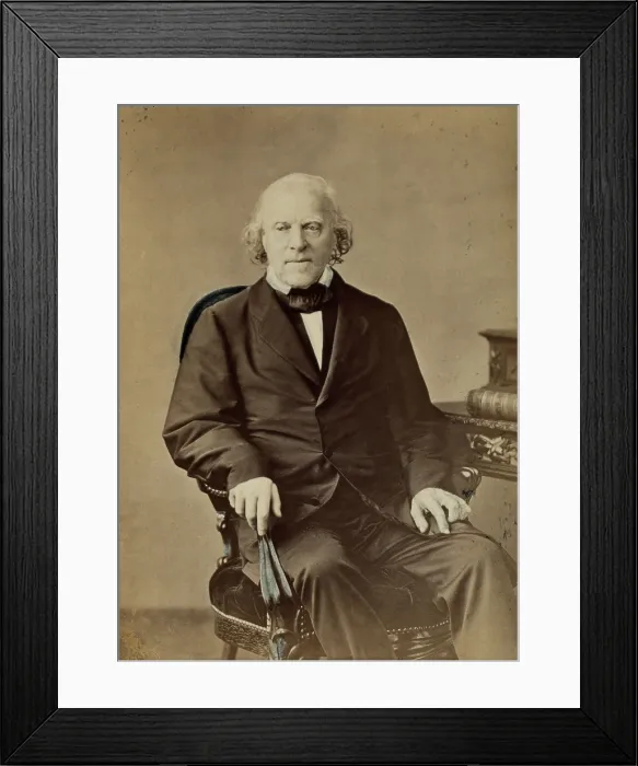 Framed Print : Francois-Vincent Raspail, 1862. Creator: Mathieu Deroche Framed Print : Francois-Vincent Raspail, 1862. Creator: Mathieu Deroche