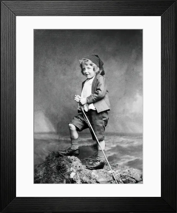 Framed Print : Leonard Schuster standing on a rock, facing left, 1893. Creators: Frank Meadow Sutcliffe, Arthur Schuster Framed Print : Leonard Schuster standing on a rock, facing left, 1893. Creators: Frank Meadow Sutcliffe, Arthur Schuster