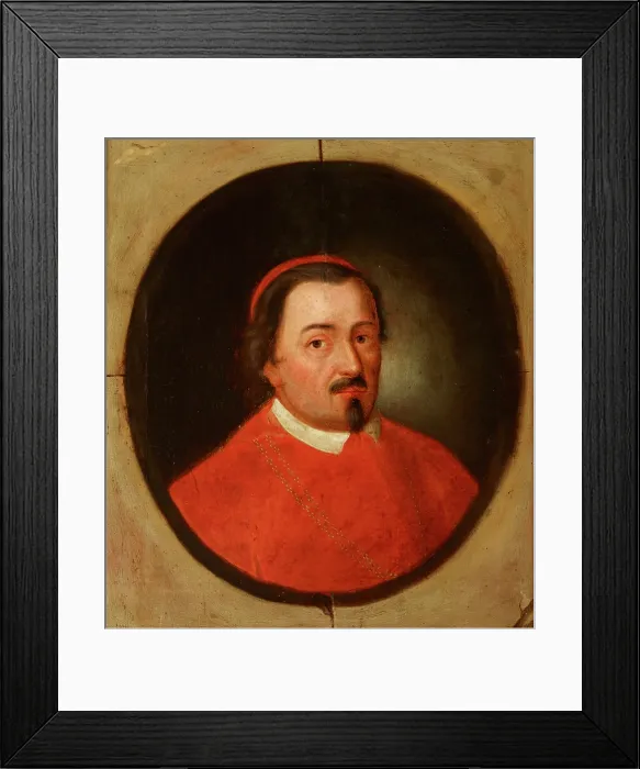 Framed Print : Portrait of Zbigniew Olesnicki (1389-1455) Debno Coat of Arms, Bishop of Krakow...between 1777-1788. Creator: Friedrich Kloss Framed Print : Portrait of Zbigniew Olesnicki (1389-1455) Debno Coat of Arms, Bishop of Krakow...between 1777-1788. Creator: Friedrich Kloss