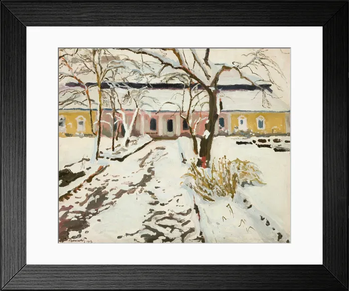 Framed Print : Manor-House at Modlnica in Winter, 1905. Creator: Stanislaus Kamocki Framed Print : Manor-House at Modlnica in Winter, 1905. Creator: Stanislaus Kamocki