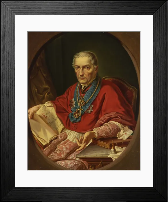 Framed Print : Portrait of Warsaw Archbishop Antoni Melchior Fijalkowski, 1854. Creator: Stefan Kokular Framed Print : Portrait of Warsaw Archbishop Antoni Melchior Fijalkowski, 1854. Creator: Stefan Kokular