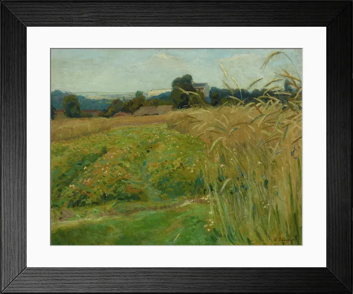Framed Print : Landscape from the Vicinity of Krakow, 1903. Creator: Stanislaus Kamocki