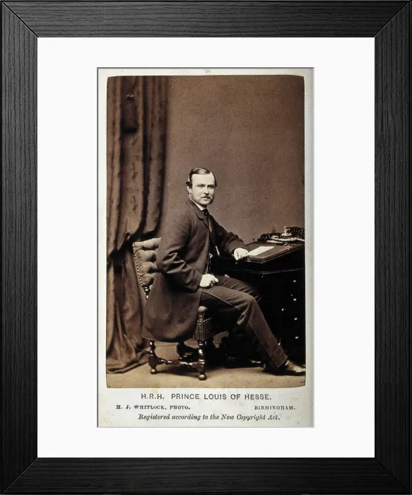Framed Print : HRH Prince Louis of Hesse. Creator: Henry Joseph Whitlock Framed Print : HRH Prince Louis of Hesse. Creator: Henry Joseph Whitlock