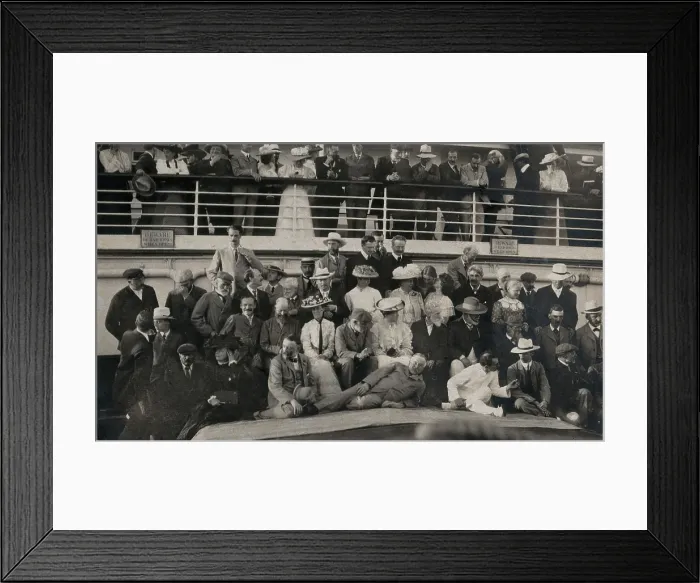 Framed Print : Members of the British Association on their way to South Africa, 1905. Creator: Mrs C Henderson Framed Print : Members of the British Association on their way to South Africa, 1905. Creator: Mrs C Henderson