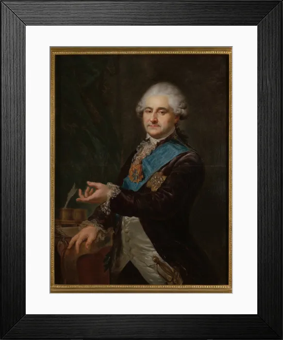 Framed Print : Portrait of Stanislaus Augustus Poniatowski (1732-1798), c1791. Creator: Johann Baptist Lampi I Framed Print : Portrait of Stanislaus Augustus Poniatowski (1732-1798), c1791. Creator: Johann Baptist Lampi I