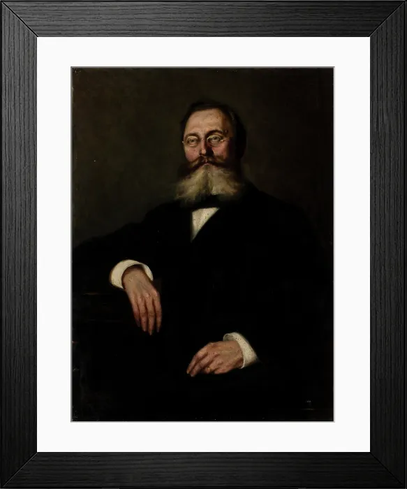 Framed Print : Portrait of Mr Wisniewski, 1889. Creator: Maria Mayerberg Framed Print : Portrait of Mr Wisniewski, 1889. Creator: Maria Mayerberg