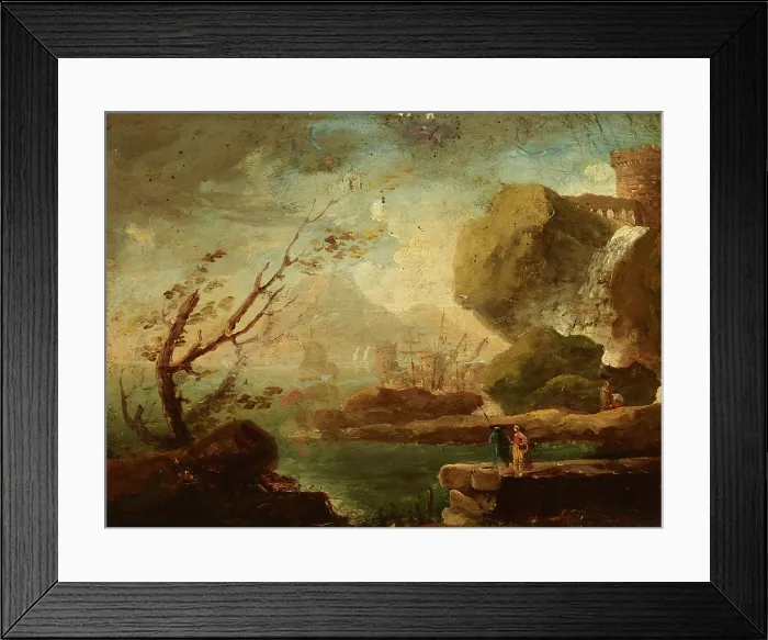 Framed Print : Sea Bay, 1st half of 19th century. Creator: Unknown Framed Print : Sea Bay, 1st half of 19th century. Creator: Unknown