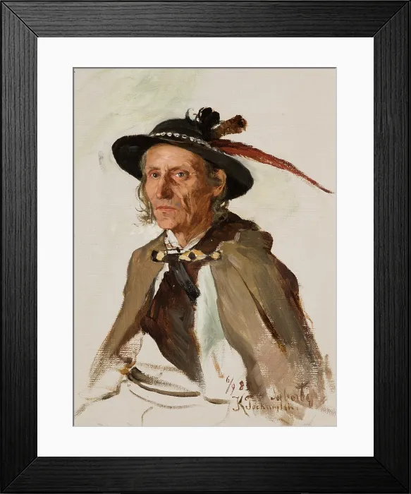 Framed Print : Portrait of Sabala, 1885. Creator: Kazimierz Pochwalski Framed Print : Portrait of Sabala, 1885. Creator: Kazimierz Pochwalski
