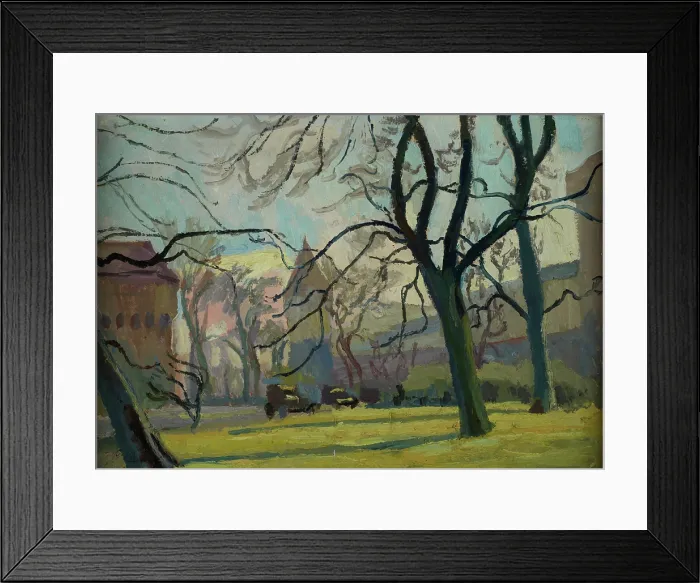 Framed Print : Scene from the Planty Park, 1934. Creator: Stanislaus Kamocki Framed Print : Scene from the Planty Park, 1934. Creator: Stanislaus Kamocki