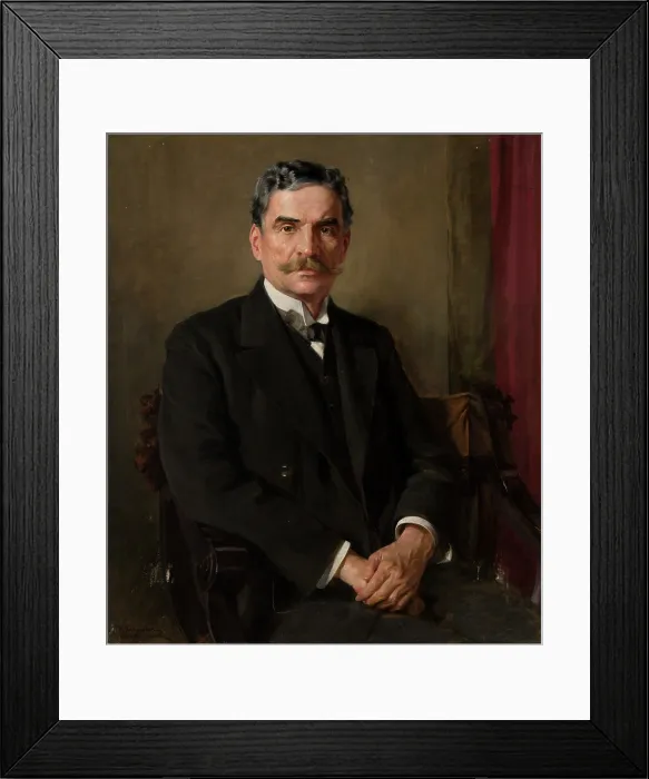 Framed Print : Portrait of Jozef Pakies, between 1914-1915. Creator: Kazimierz Pochwalski