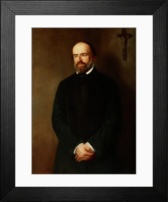 Framed Print : Portrait of Jozef Bohdan Zaleski, 1857. Creator: Leon Kaplinski Framed Print : Portrait of Jozef Bohdan Zaleski, 1857. Creator: Leon Kaplinski