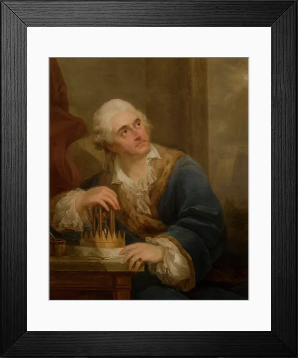 Framed Print : Allegorical Portrait of Stanislaw August Poniatowski with an Hourglass, after 1793. Creator: Marcello Bacciarelli Framed Print : Allegorical Portrait of Stanislaw August Poniatowski with an Hourglass, after 1793. Creator: Marcello Bacciarelli