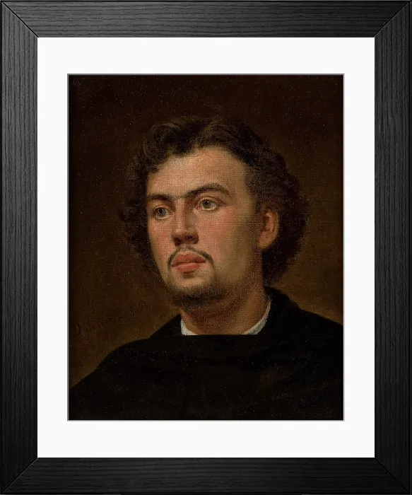 Framed Print : Portrait of Adam Chmielowski, 1865. Creator: Cyprian Dylczynski Framed Print : Portrait of Adam Chmielowski, 1865. Creator: Cyprian Dylczynski