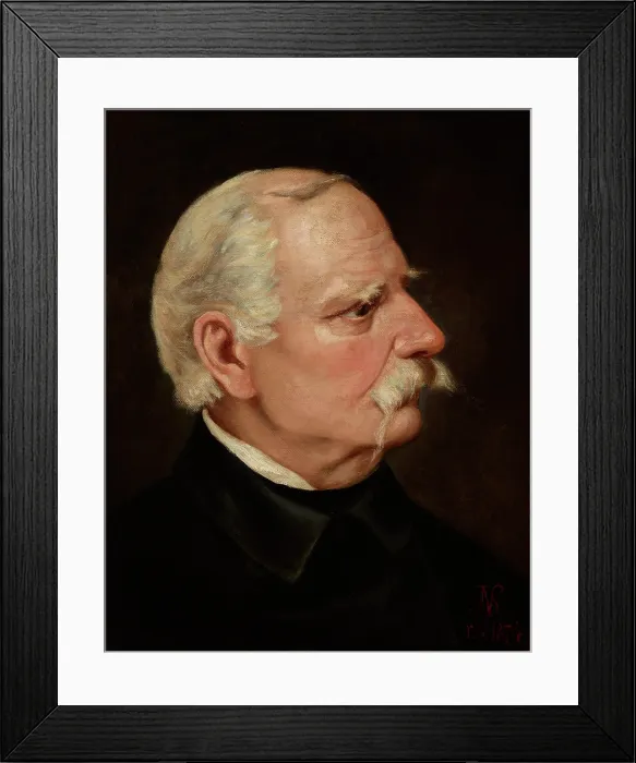 Framed Print : Portrait of Wincenty Pol, 1874. Creator: Juliusz Kossak Framed Print : Portrait of Wincenty Pol, 1874. Creator: Juliusz Kossak