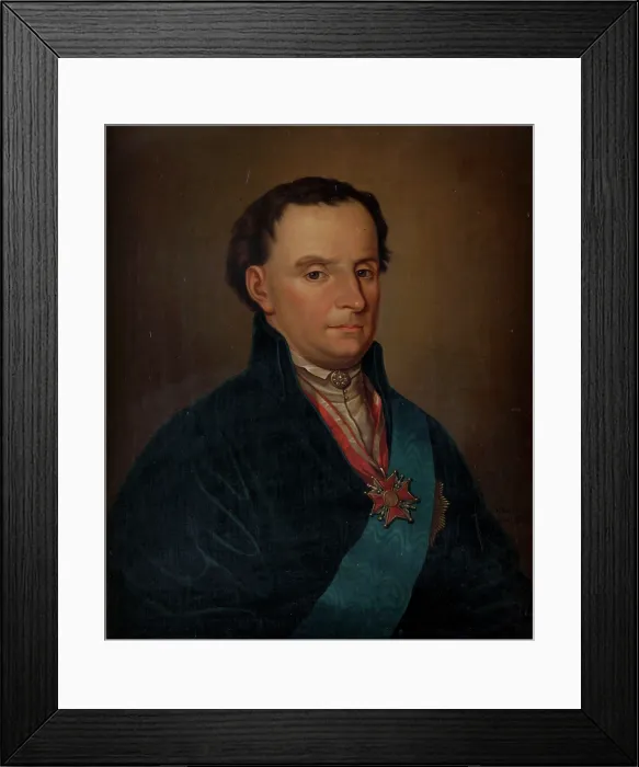 Framed Print : Portrait of a Nobleman, 1855. Creator: Stanislaw Bartus Framed Print : Portrait of a Nobleman, 1855. Creator: Stanislaw Bartus