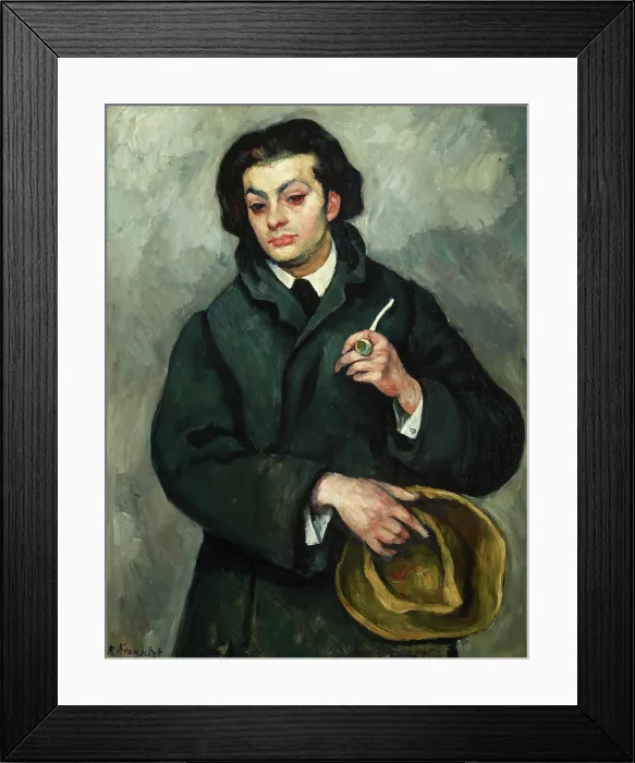 Framed Print : Portrait of Mojzesz Kisling, 1913. Creator: Roman Kramsztyk Framed Print : Portrait of Mojzesz Kisling, 1913. Creator: Roman Kramsztyk
